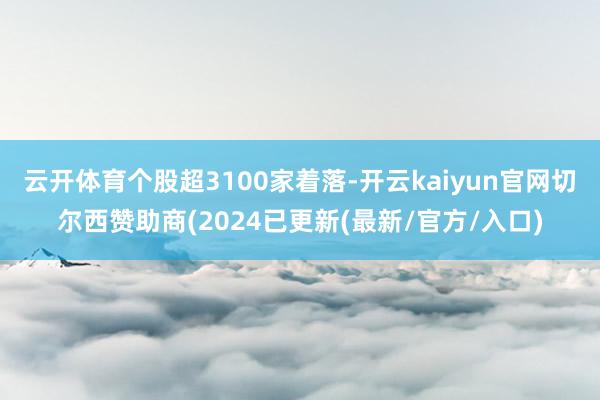 云开体育个股超3100家着落-开云kaiyun官网切尔西赞助商(2024已更新(最新/官方/入口)