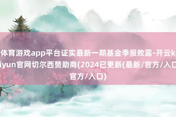 体育游戏app平台证实最新一期基金季报败露-开云kaiyun官网切尔西赞助商(2024已更新(最新/官方/入口)