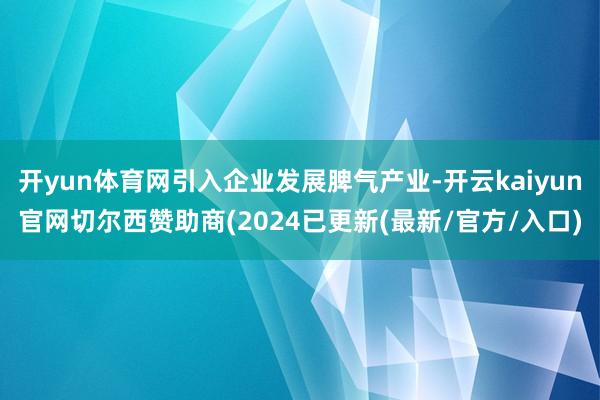 开yun体育网引入企业发展脾气产业-开云kaiyun官网切尔西赞助商(2024已更新(最新/官方/入口)